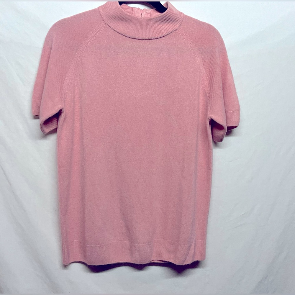 Draper’s & Damon’s Soft Pink Mock Turtleneck Top Size 4